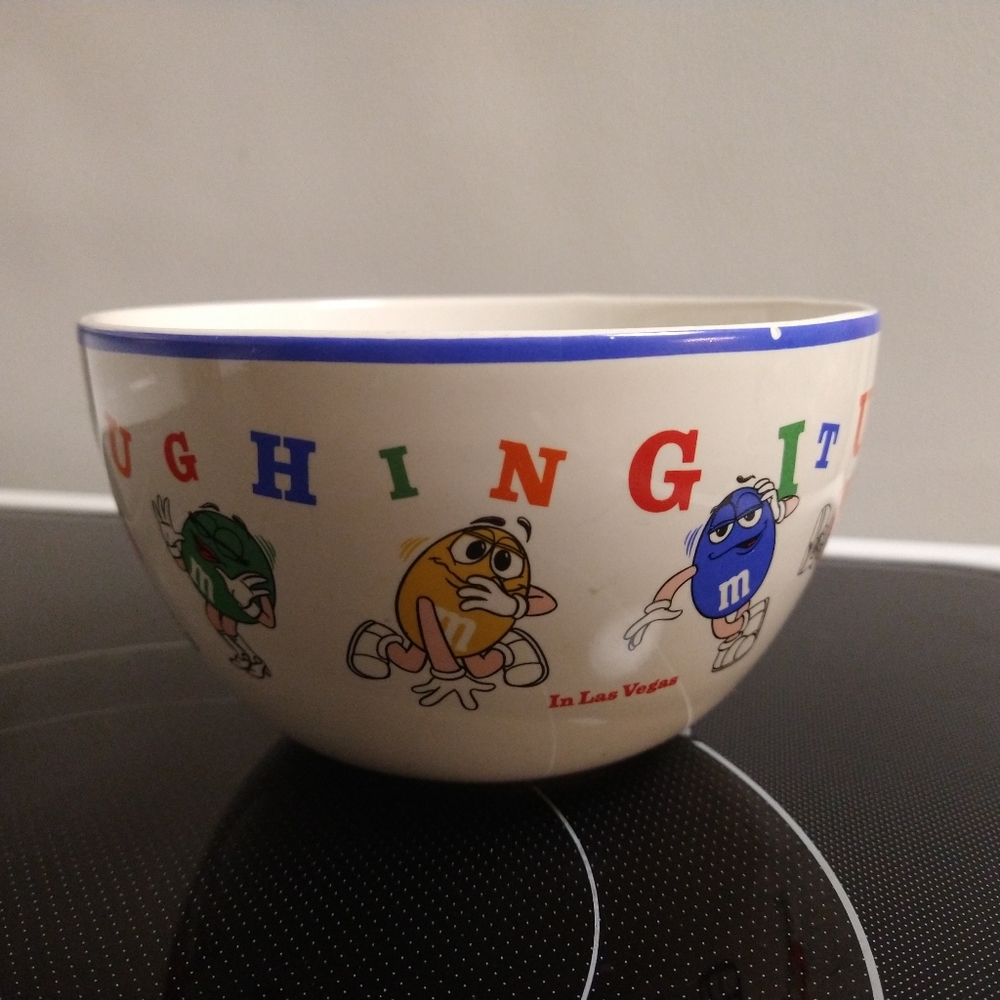 Vintage Y2K 2000 M&M's Candy Laughing It Up in Las Vegas Bowl Dish